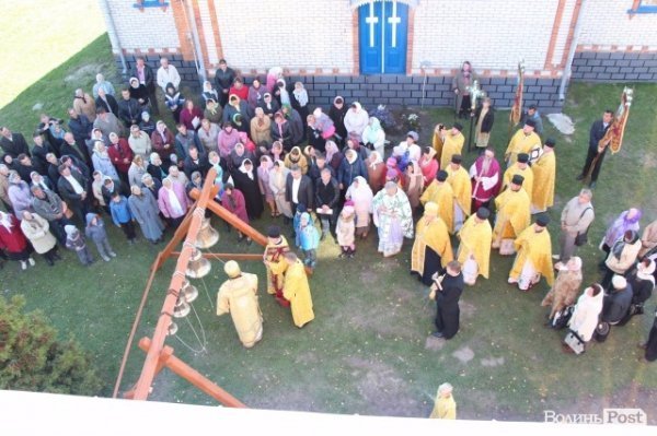 На Волині освятили триповерхову дзвіницю. ФОТО.ВІДЕО