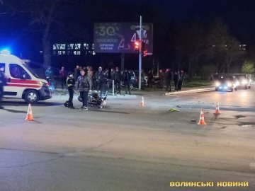  Розшукали водія, який збив мотоцикліста у Луцьку та втік. ВІДЕО
