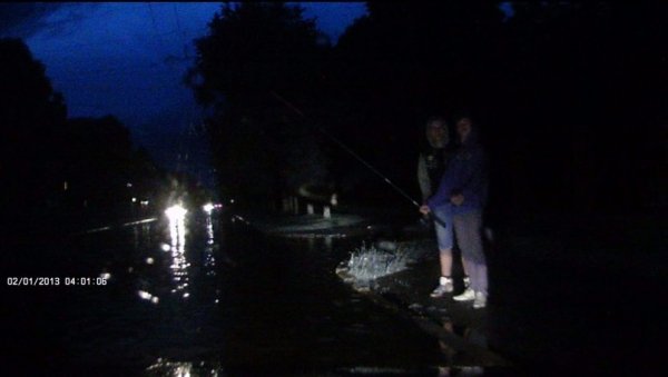 Нічна рибалка на вулицях Луцька. ФОТО