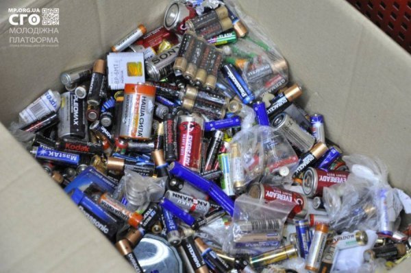 У Луцьку за місяць назбирали 100 кілограмів батарейок. ФОТО