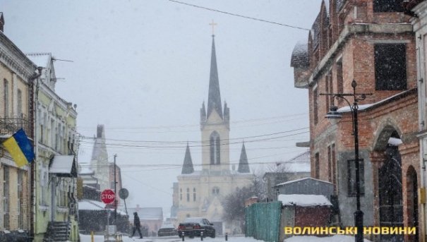 Луцьк у хуртовині. ФОТО