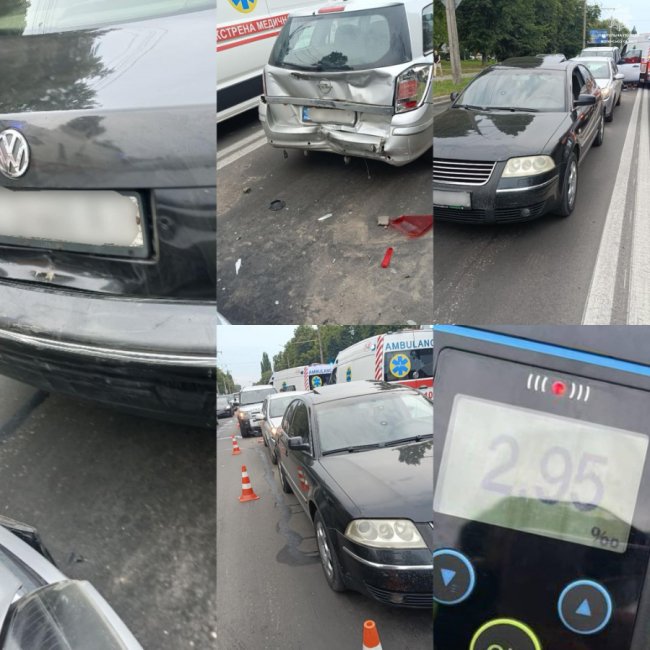 Пошкодилися три авто: у Луцьку п'яний водій скоїв ДТП