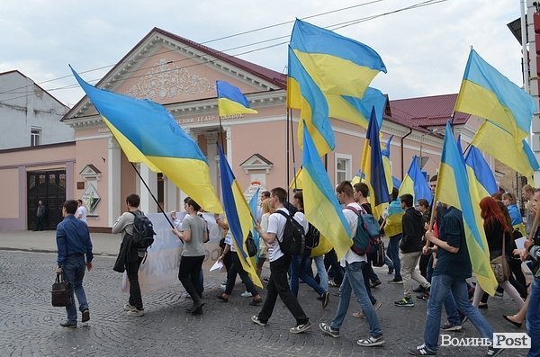 Марш Єдності в Луцьку. ФОТО