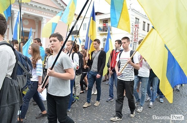 Марш Єдності в Луцьку. ФОТО