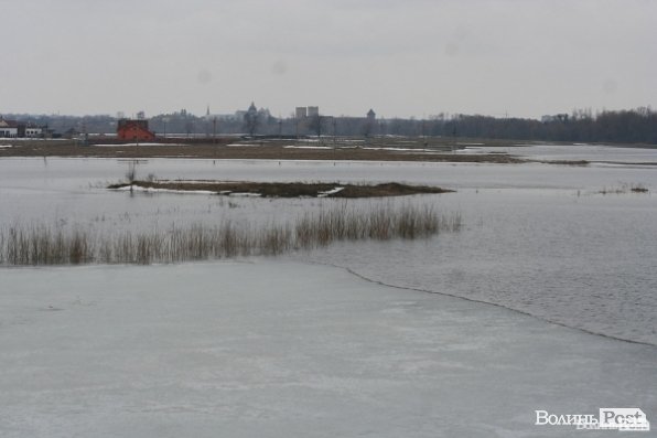 Затопило луг біля села Рованці