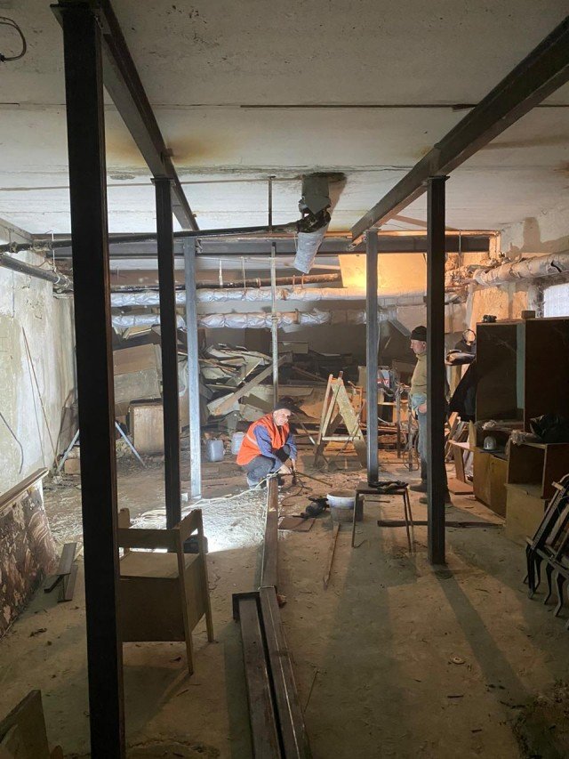 Будівельна компанія за власний кошт облаштовує приміщення для томографа у Боголюбах. ФОТО