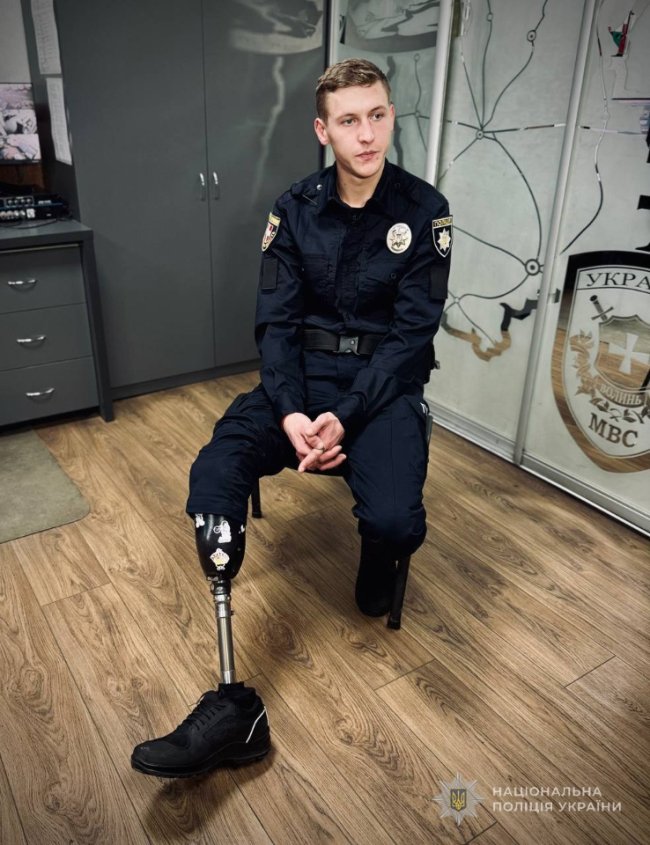22-річний боєць з бригади «Лють» після важкого поранення працює в поліції Волині 