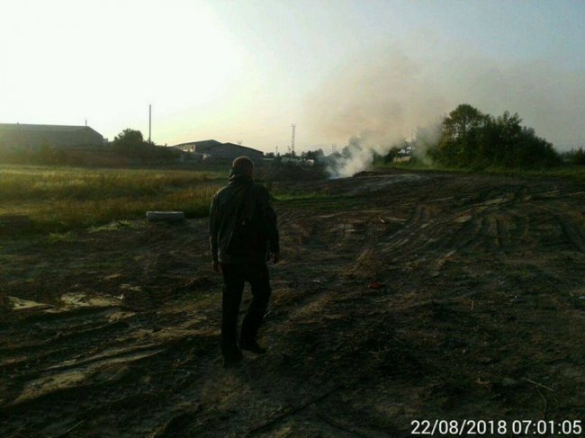 У Луцьку через паління сміття ледь не виникла пожежа. ФОТО