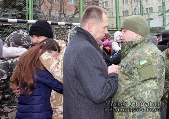 Волинські міліціонери вирушили у зону АТО. ФОТО