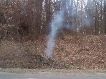 Хто палить гілля на трасі «Луцьк-Володимир-Волинський». ФОТО