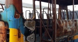 На Волині на конкурс подали спалений автобус. ФОТО
