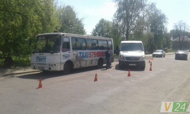 У Луцьку бус зіткнувся з маршруткою