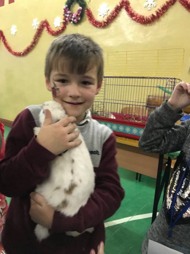 До діток загиблих атовців завітали звірята з луцького зоопарку. ФОТО