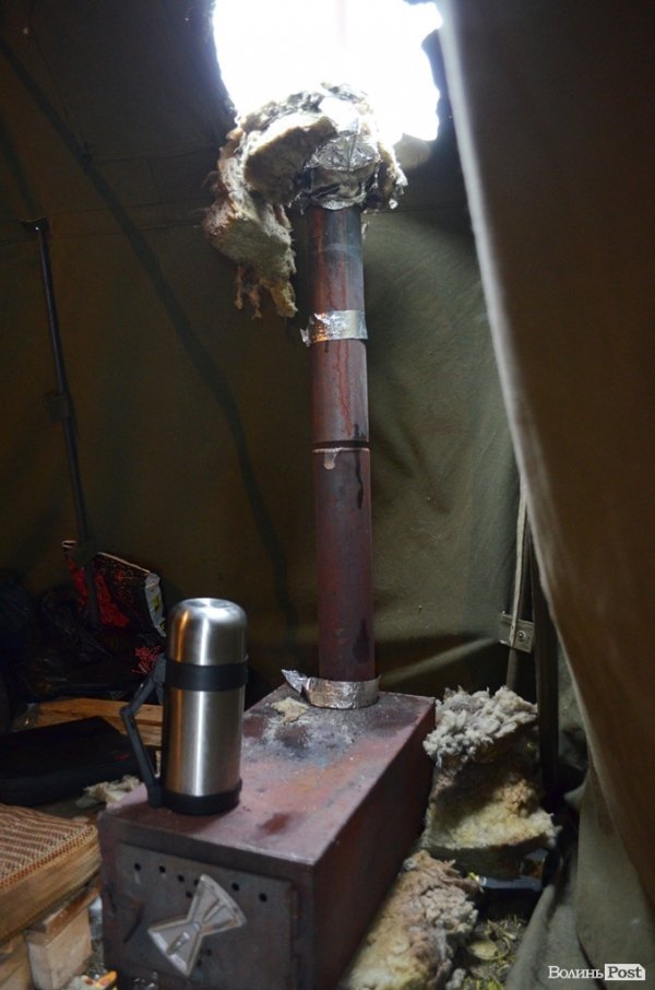 «Буржуйка» в одному наметів