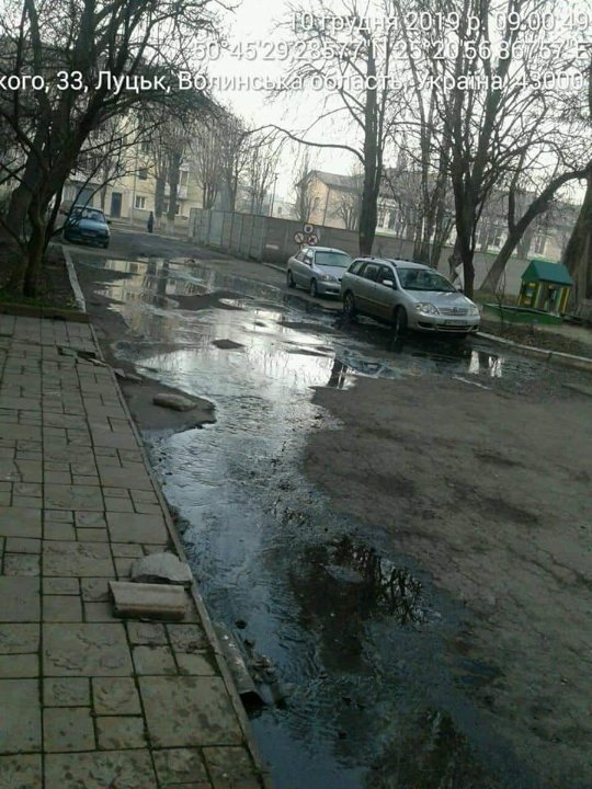 У Луцьку майстер «жеку» відкачав нечистоти просто на дорогу