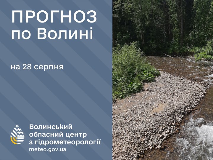 Якою буде погода у Луцьку та на Волині у четвер, 28 серпня