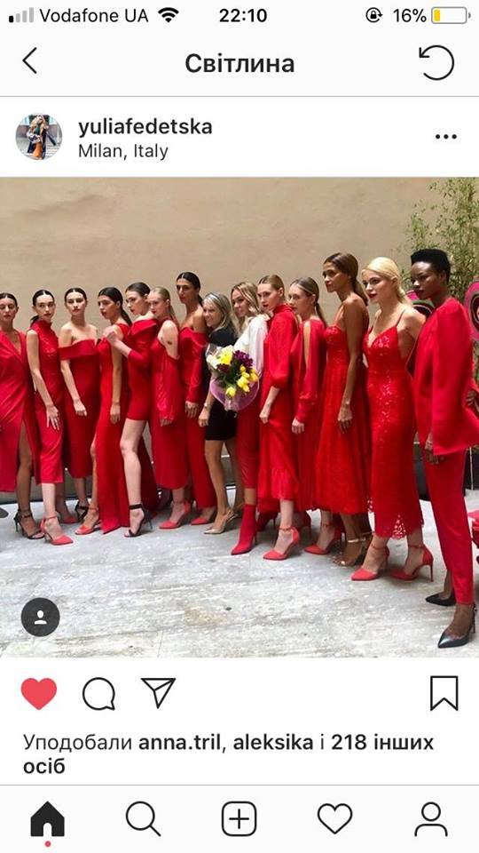 Дружина Федецького в Мілані показала свою нову колекцію. ФОТО. ВІДЕО