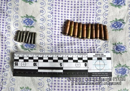 На Волині правоохоронці вилучили боєприпаси. ФОТО