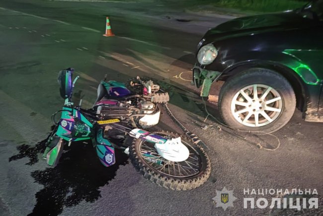 На Волині водій автівки збив 18-річного мотоцикліста