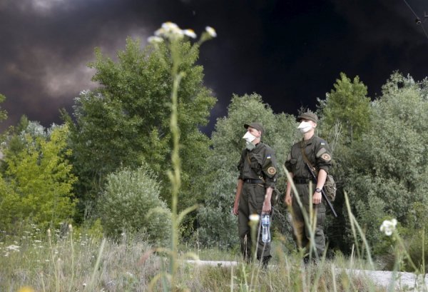 Масштабна пожежа на нафтобазі під Васильковим. ФОТО