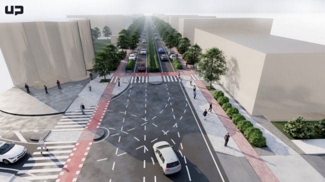 Показали, як може змінитися проспект Грушевського у Луцьку після реорганізації. ФОТО