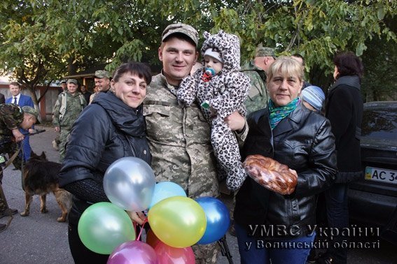 Волинські правоохоронці повернулися з АТО. ФОТО