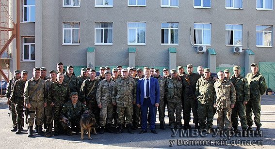 Волинські правоохоронці повернулися з АТО. ФОТО