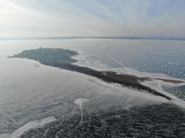Зимовий Світязь з висоти пташиного польоту. ФОТО