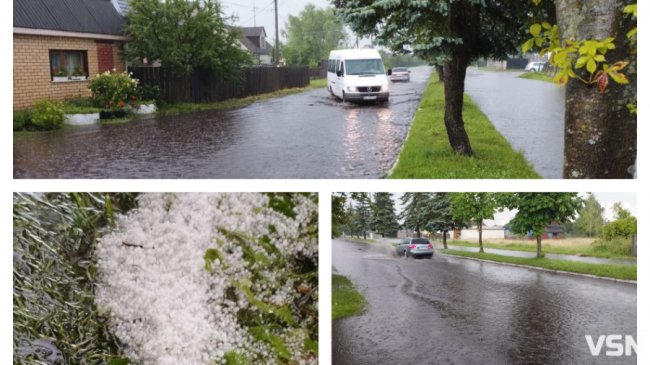 У місті на Волині випав град. ФОТО