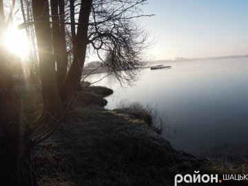 Іній та крига: морозний ранок у Шацьку. ФОТО