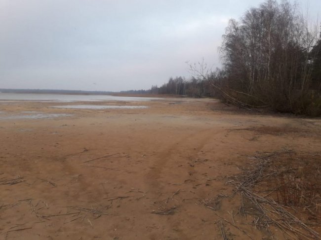 Волинський посадовець стривожений обмілінням Світязя. ФОТО