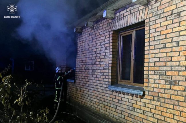 На Волині під час пожежі будинку загинув чоловік