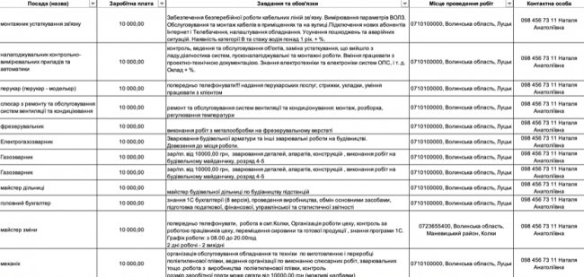 Де, скільки та за що на Волині готові платити від 8-ми до 30-ти тисяч гривень в місяць: ТОП вакансій 