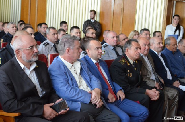 У Луцьку правоохоронців привітали з річницею створення Нацполіції. ФОТО