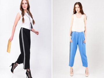 Чи можуть маленькі жінки носити широкі штани?*