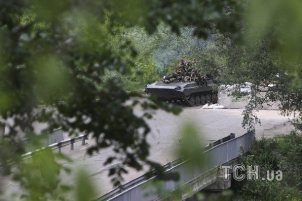 Терористи розташувались в окопах та сховали БМП у хащах. ФОТО