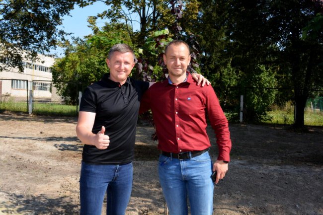 Андрій Разумовський і Сергій Стрихарчук – директор «Бетон Брук Сервіс»