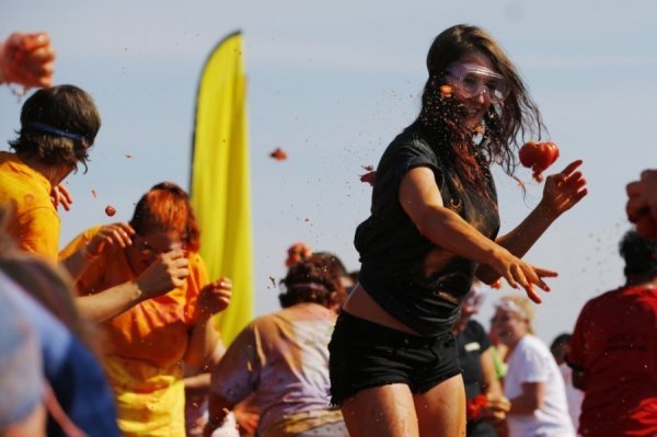 Бої помідорами в США. ФОТО