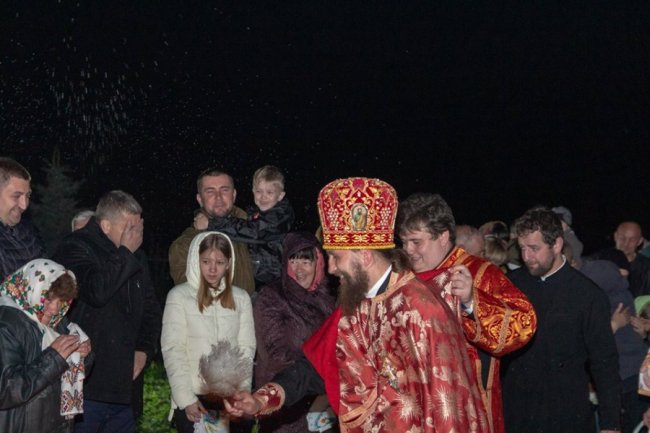 Пасхальне богослужіння у храмі в Жидичині. ФОТО