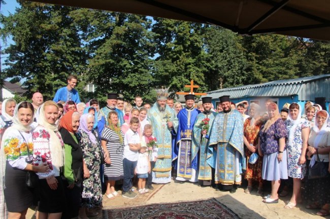 У волинському онкодиспансері на місці майбутньої церкви відзначили храмове свято