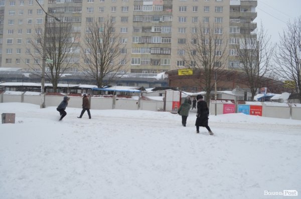 Снігові «страждання» пасажирів Луцька. ФОТО