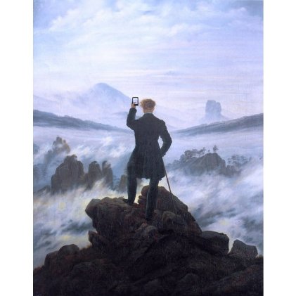 Коли ти бачиш прекрасний краєвид (за мотивами картини Мандрівник над морем туману Каспара Давида Фрідріха, 1818 р.)