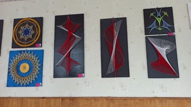 У волинській школі виготовляють унікальні картини з цвяхів та ниток. ФОТО