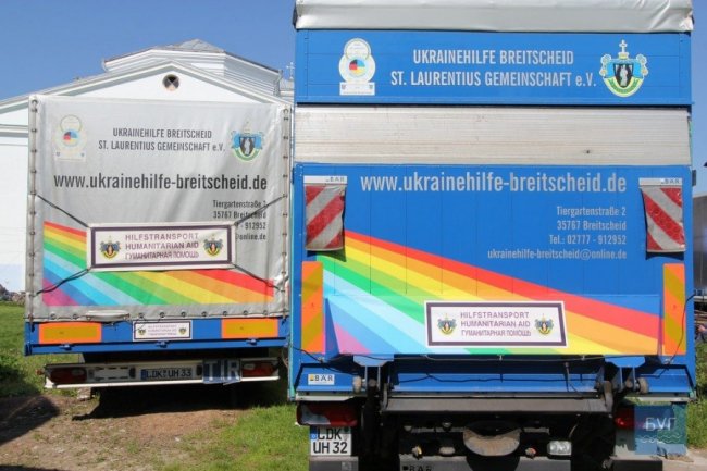 Німецькі меценати передали до Володимира три вантажівки «гуманітарки»