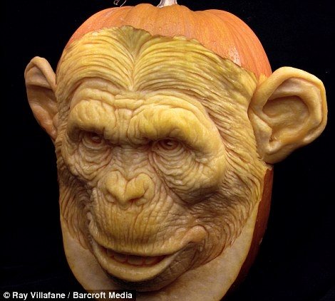 Супер-реалістичні обличчя з гарбуза. ФОТО