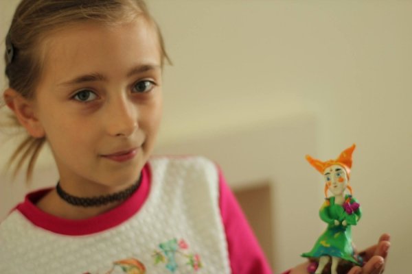 У Луцьку діти ліпили анімаційних персонажів з пластиліну. ФОТО