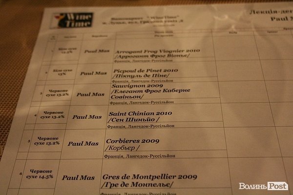 У Луцьку винороб презентував французькі вина. ФОТО