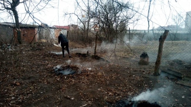Волинянку змусили погасити незаконно підпалене вогнище. ФОТО
