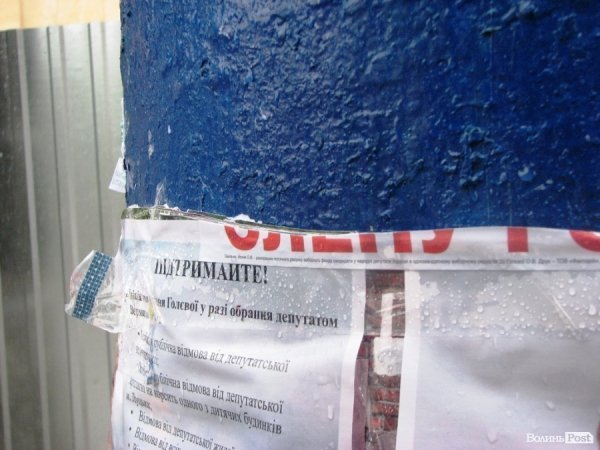 Луцьк не очистили від політичної агітації. ФОТО 