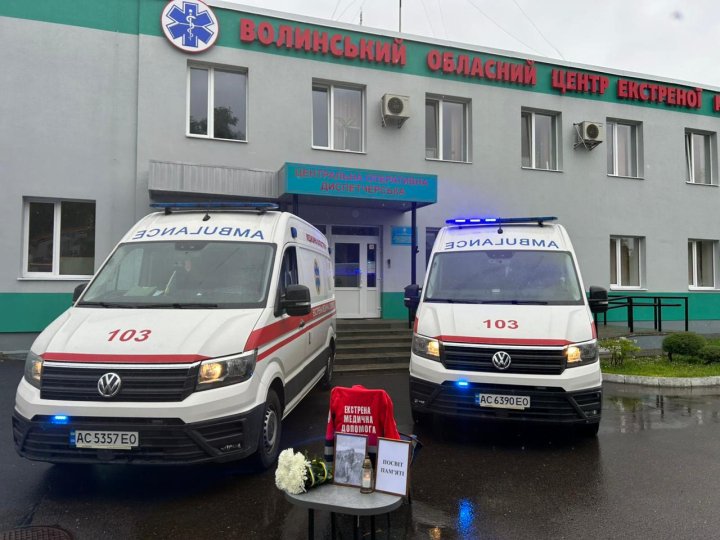 На Волині медики вшанували полеглого на війні колегу